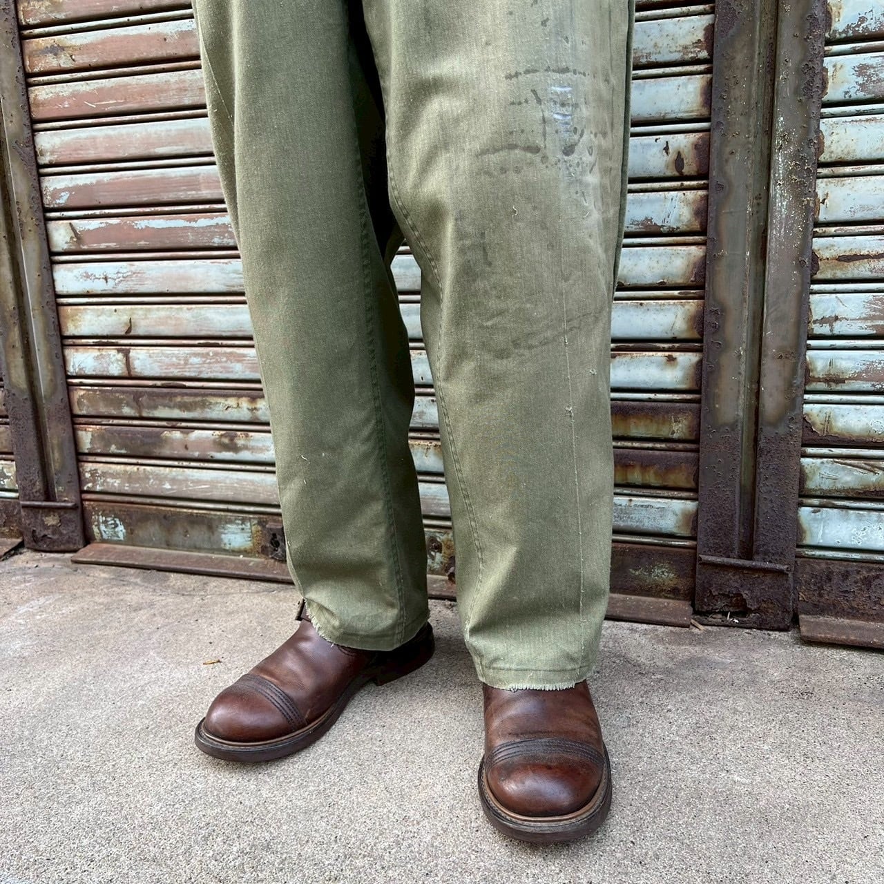 80s US Army 米軍 実物 ヴィンテージ ベイカーパンツ OG507 W42 L31