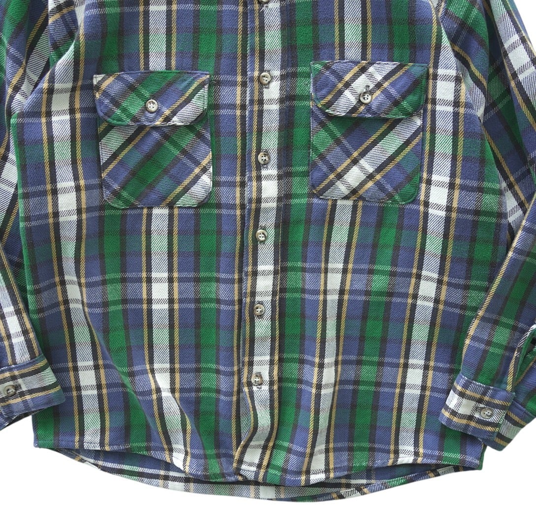 90s【USA製】FIVE BROTHER ヴィンテージ ファンネルシャツ M 90s FIVE BROTHER ネルシャツ M USA製 | 古着屋 Good pace