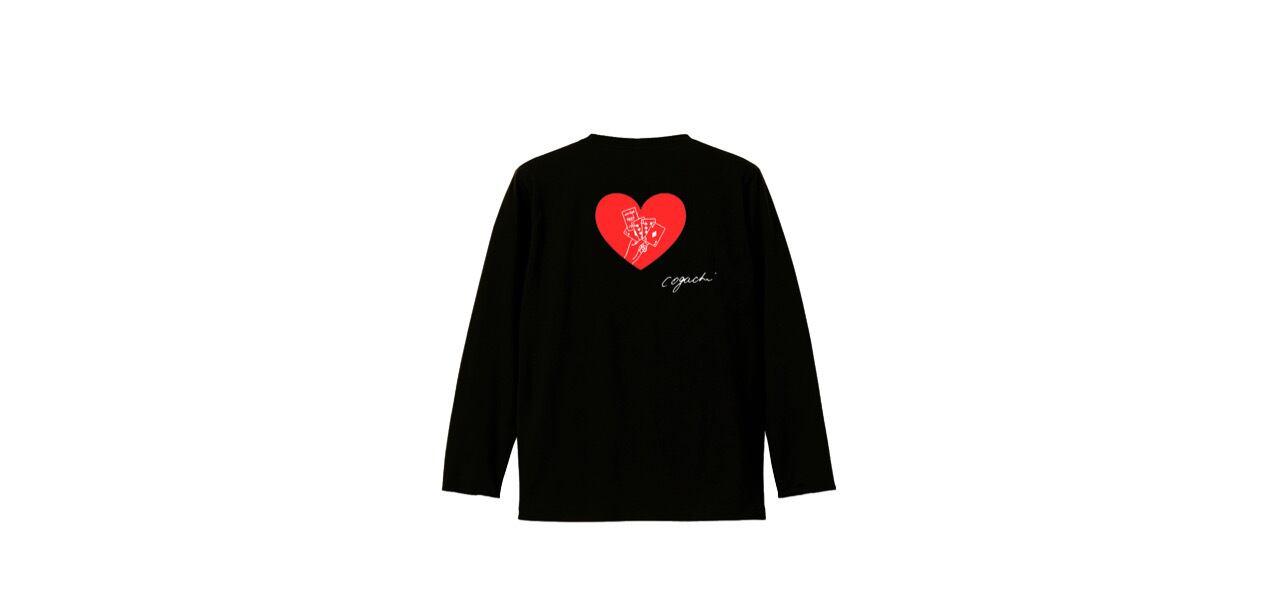 coguchi playing cards long T-shirts (BK)