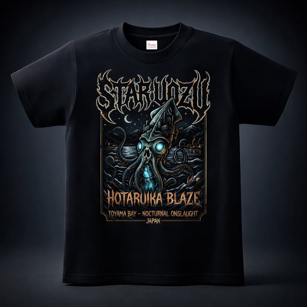 【富山湾】STARUOZU ホタルイカTシャツ【ROCK】