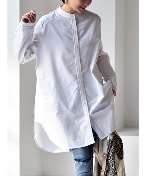 ホワイトシャツ◆ビーズデザイン【t-10451】