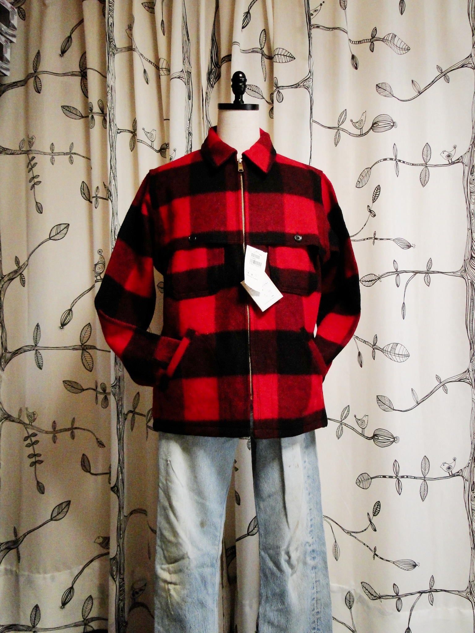 90s【WOOL RICH】ウールリッチ バッファローチェック ジャケットシャツ-