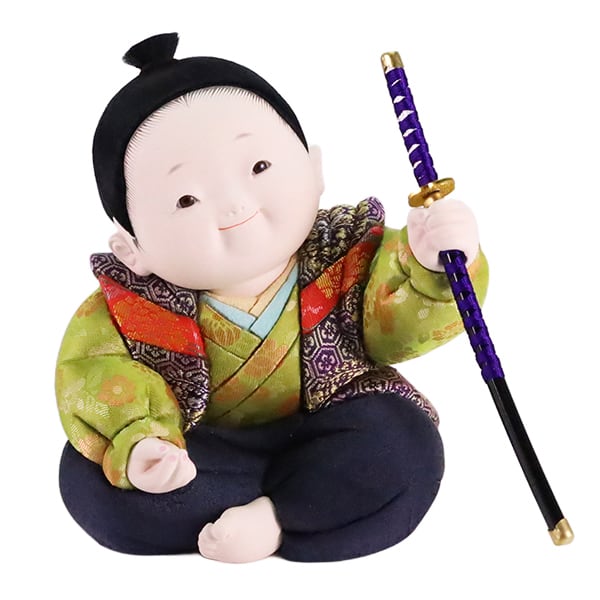 五月人形 兜飾り | 東玉 端午木目込人形 「皐月童 凛」 | 端午の節句