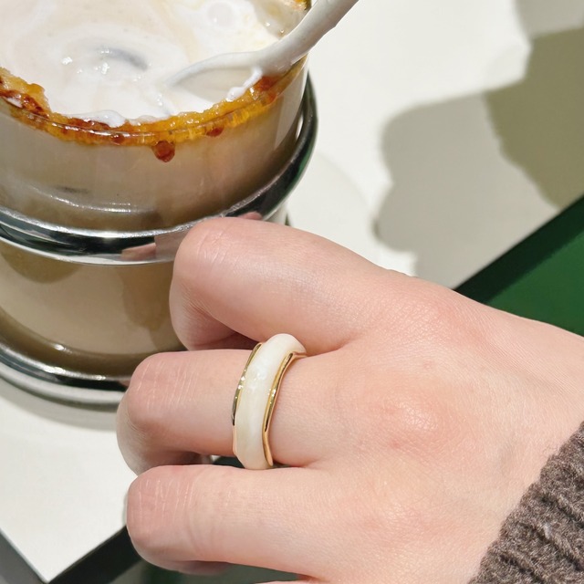 cream latte ring
