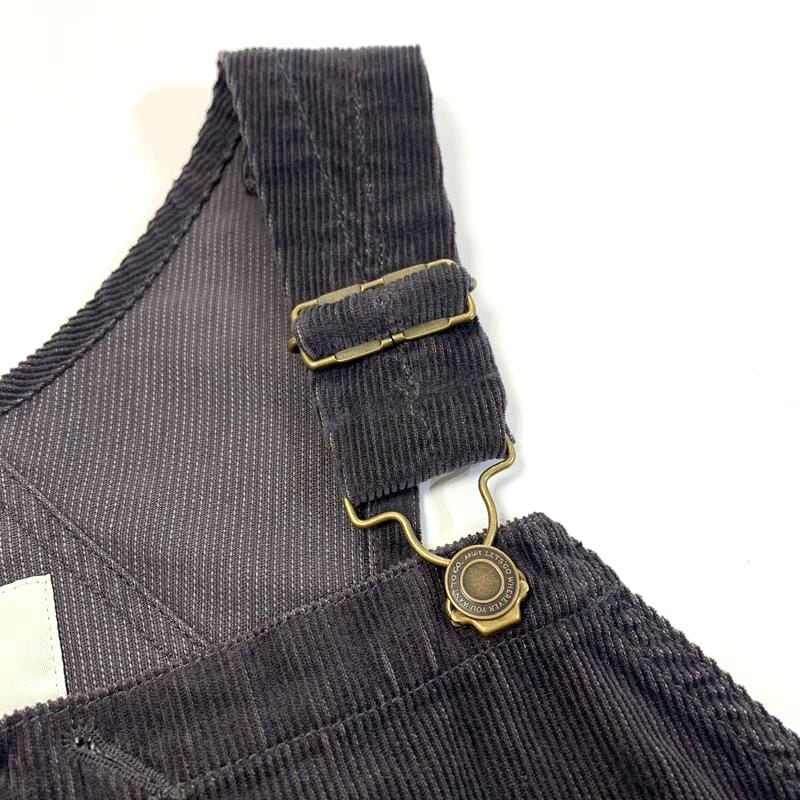 美品】今期 完売 ARGUE アギュー CORDUROY OVERALL/CHACOAL NAVY