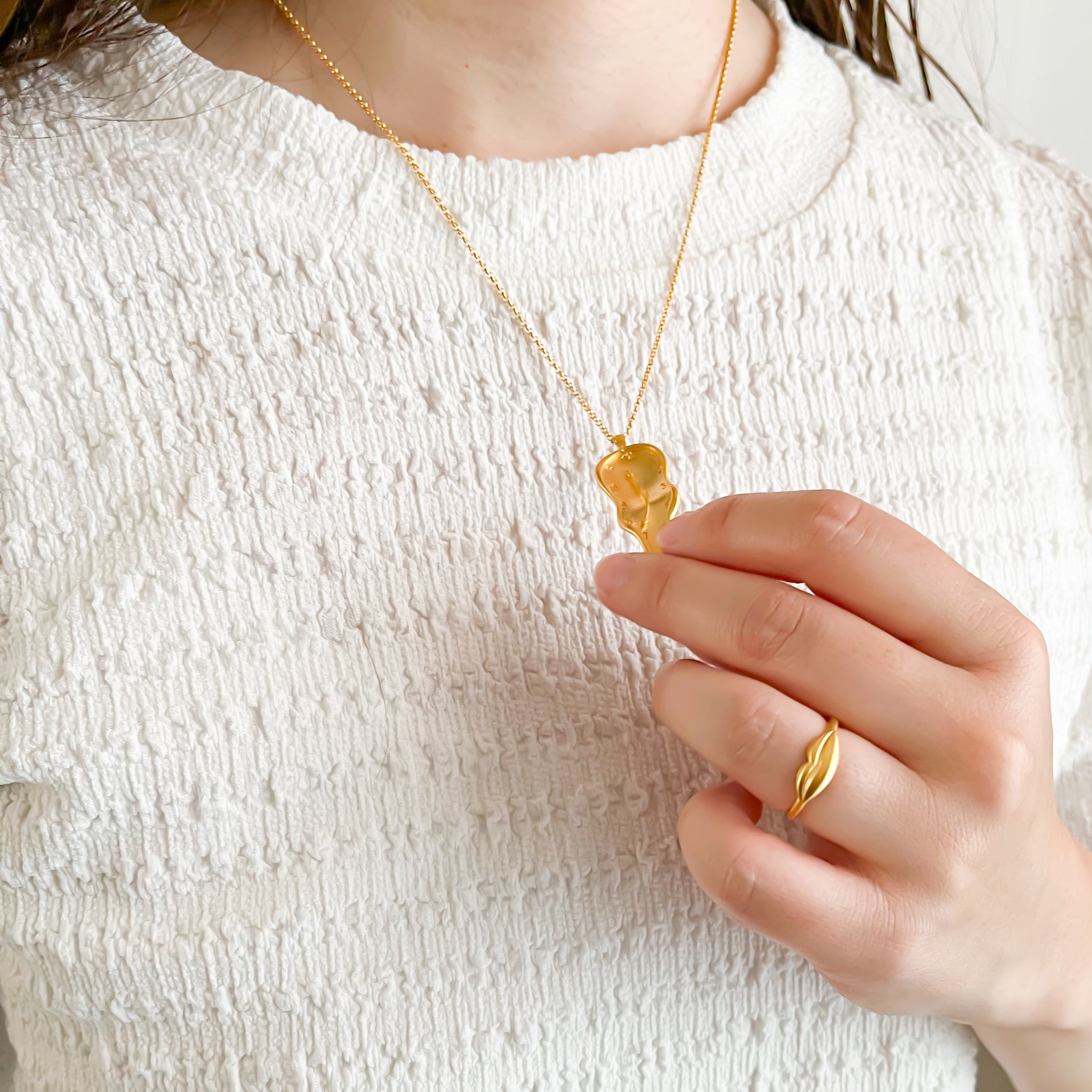 WEB限定】ダリ ネックレス 記憶の固執 ゴールド | hmm, by 東京都