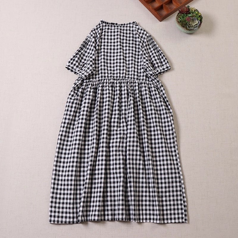 2色／チェック柄シャツワンピース ・7845 | Lehtia - レフティア｜淡色