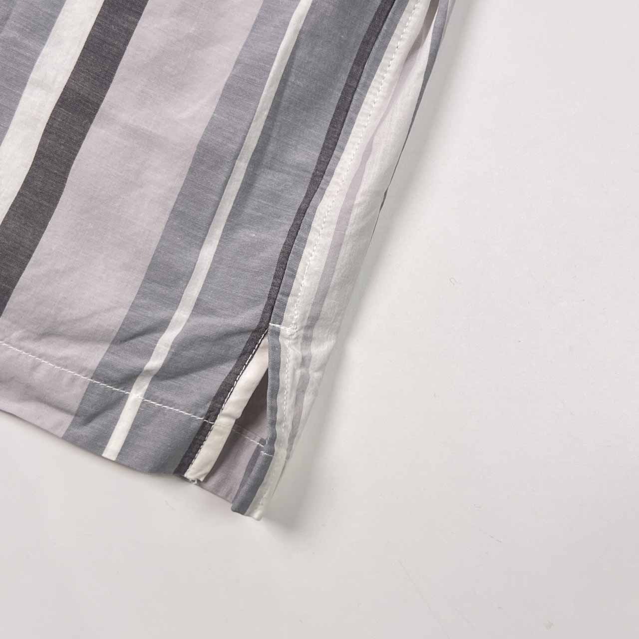 PIASPORTS ピアスポーツ ストライプ 半袖シャツ 3/グレー系 メンズ ライカ