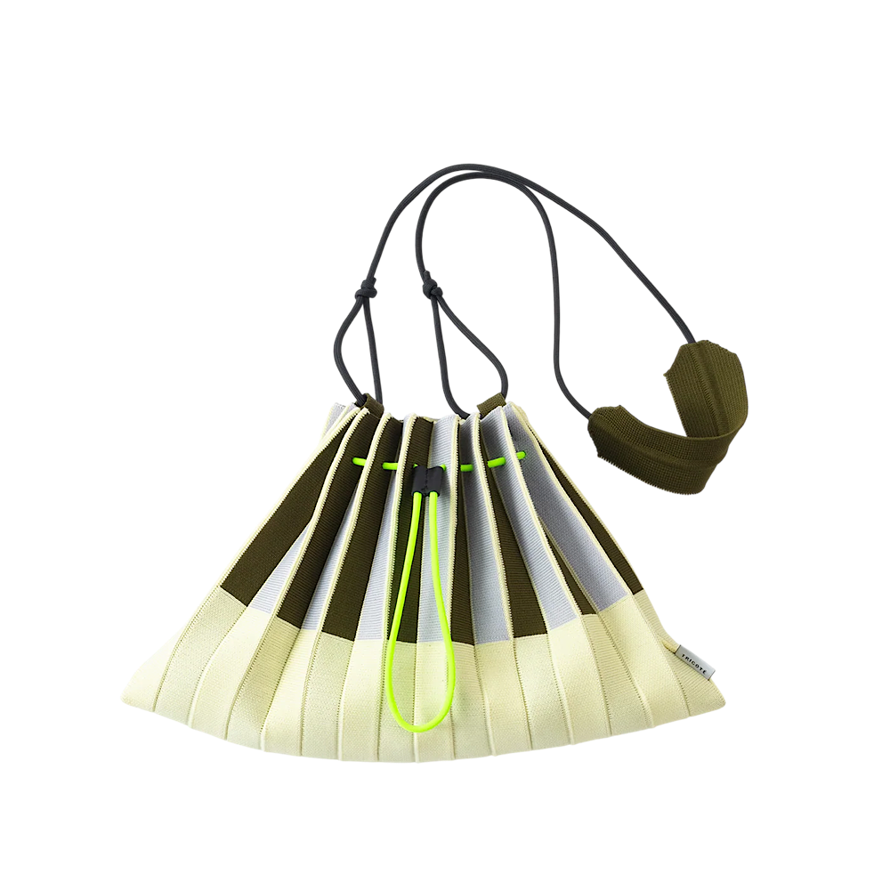 TRICOTÉ / striped pleats minibag TR61BG004