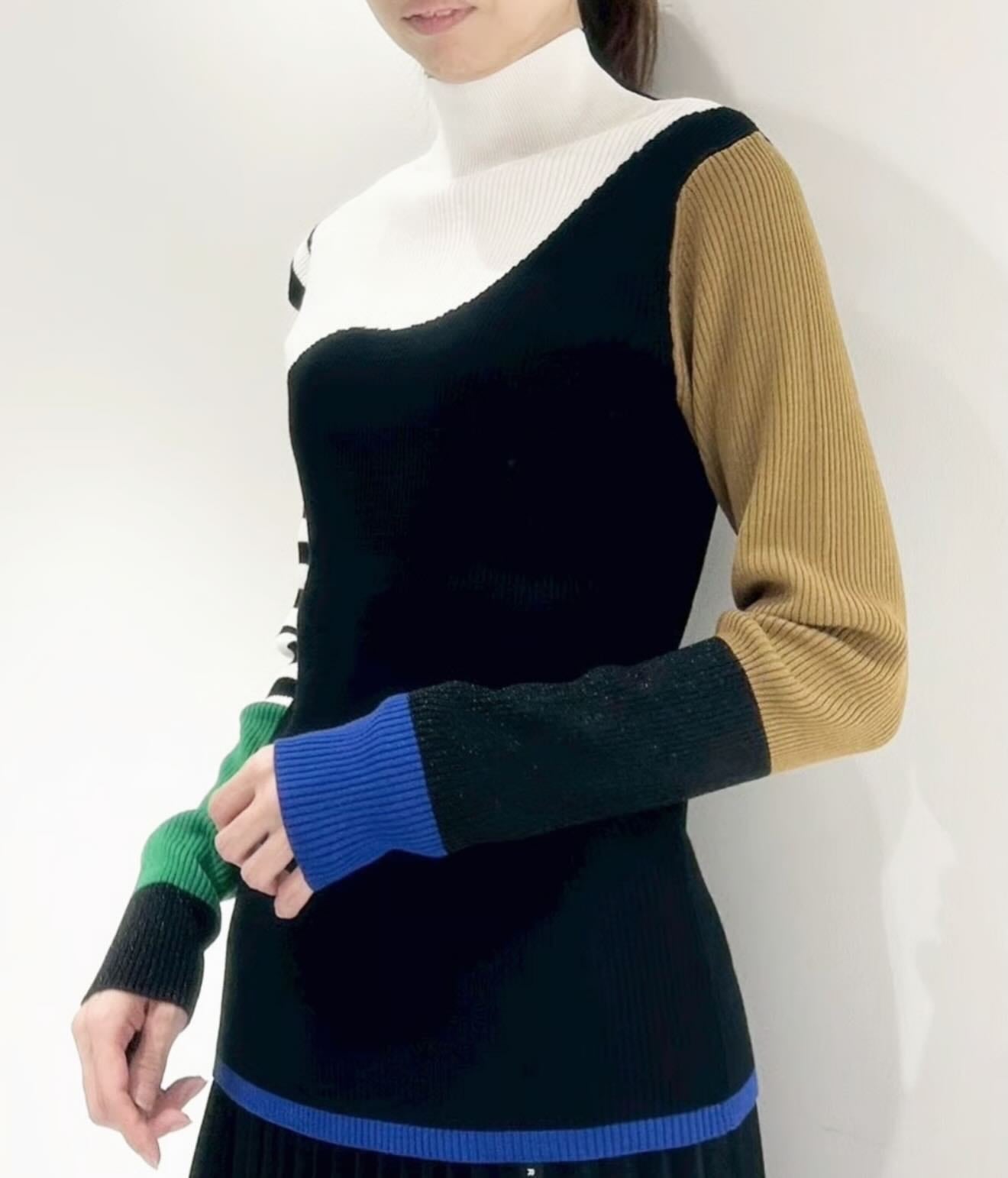 【新品・未使用】RISLEY バイカラー2wayリブニット リズレイ RISLEY risley バイカラー2wayニット | Sister by ParisLagar