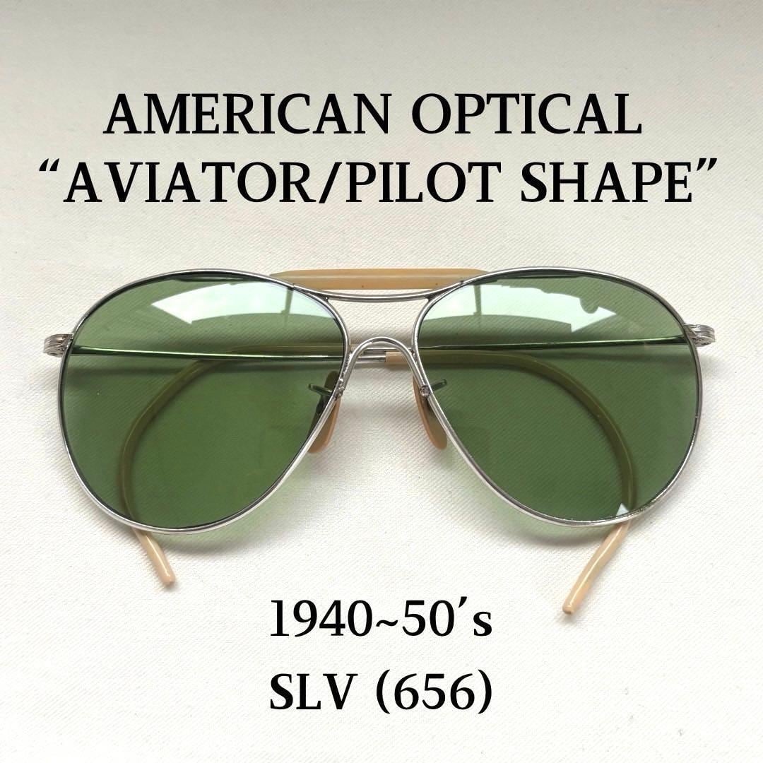 デッドストック AO SAFETY 58/19 サングラス パイロット メガネ ティア