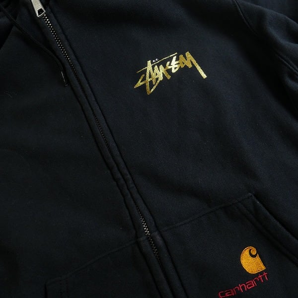 Carhartt STUSSY ジップパーカー