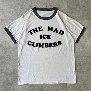80s リンガーT USA  シングルステッチ　ビンテージ　tシャツ ホワイト