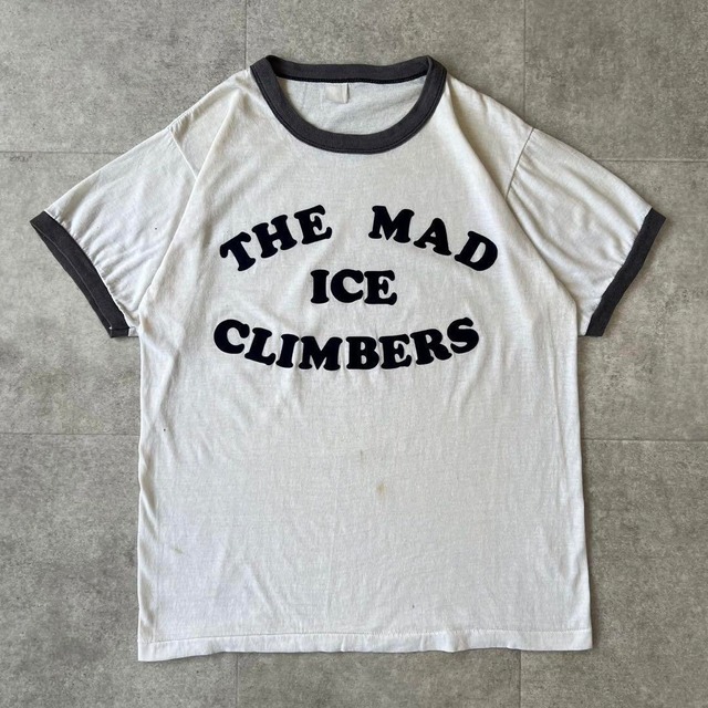 80s リンガーT USA  シングルステッチ　ビンテージ　tシャツ ホワイト