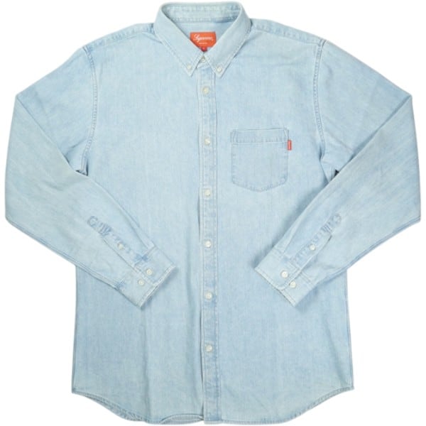Supreme デニム 長袖シャツ L Size【L】 SUPREME シュプリーム Chambray Denim Shirt Light Indigo