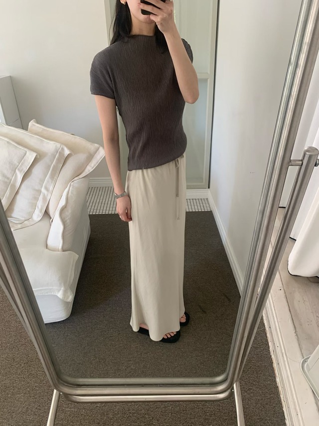 (予約) fl lanel / Summer silky skirt 4color