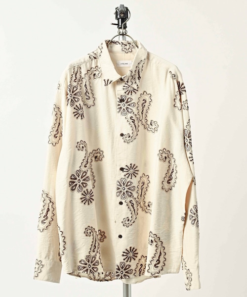 ATELANE Paisley Embroidery Shirt (WHT) 26A-25060