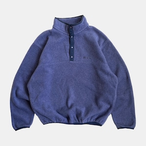 USED 90's L.L.Bean classic fleece pull over - blue