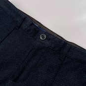 G-stage ジーステージ ダイヤ総柄 センタークリース スラックスパンツ ボトムス サイズ 48 /メンズ/ネイビー/ジェノ