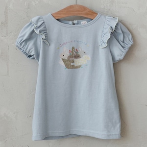 夏ウサギ柄Tシャツ