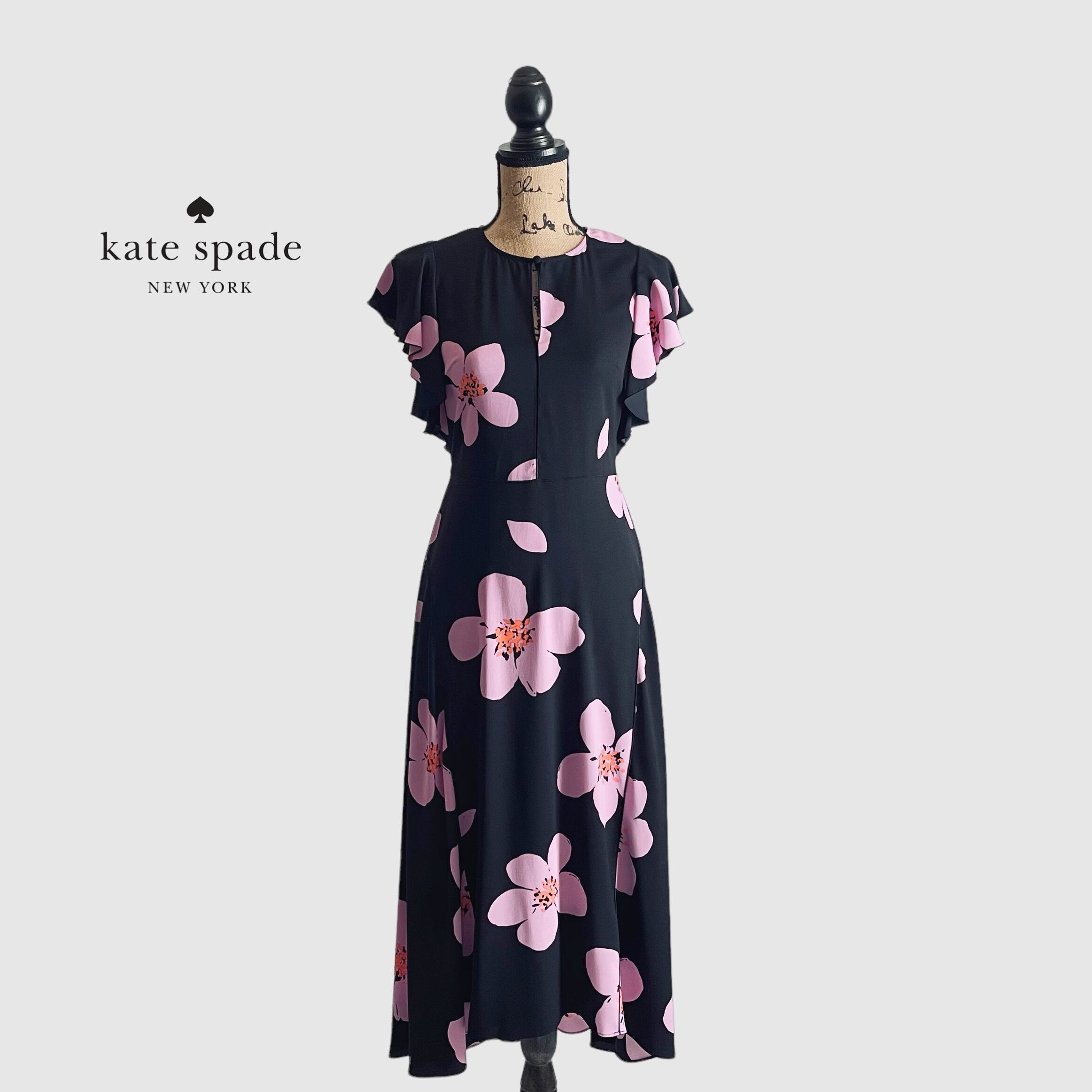 【極美品】kate spade 花柄　ワンピース