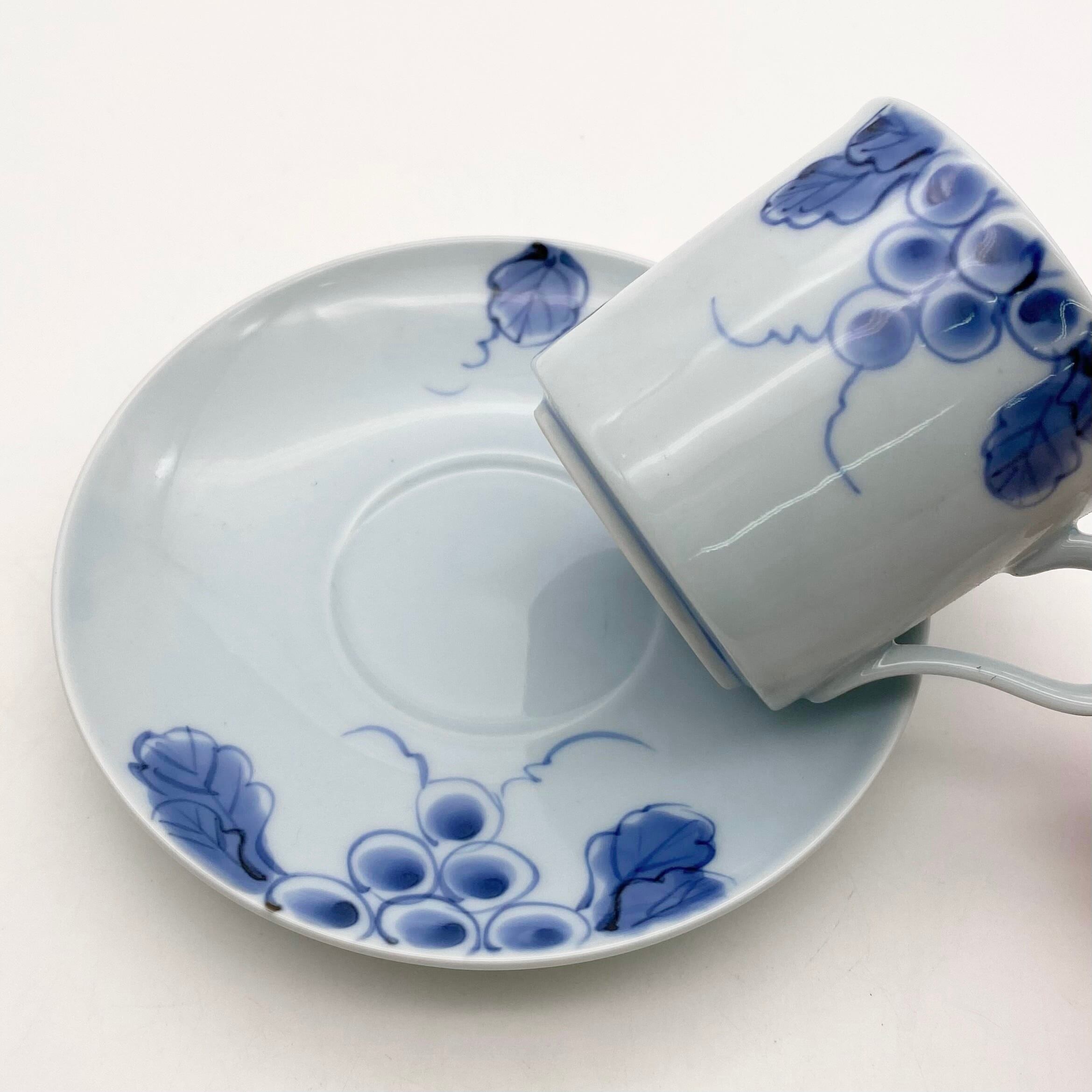 SALE】染付葡萄 カップ&ソーサー S23 | 24to3［西富陶磁器オンライン