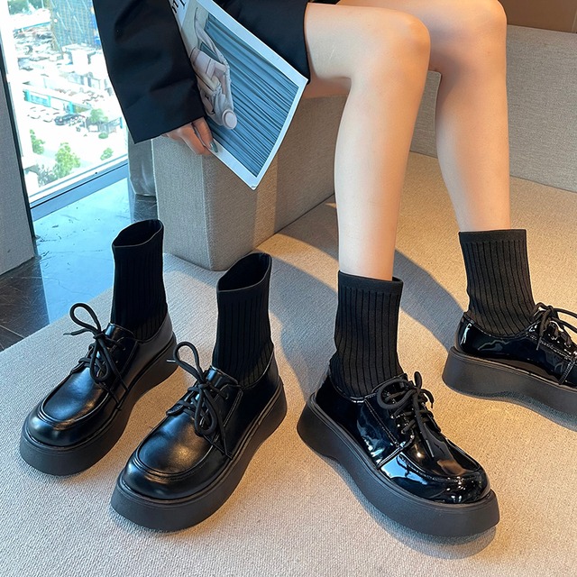 ソックス ブーツスプリングオータムレッドチェーン ストレッチ 靴 シューズ エラスティック 伸縮 春物 秋物 タイツ ストッキング スクウェア 部族の婦人靴52566688623