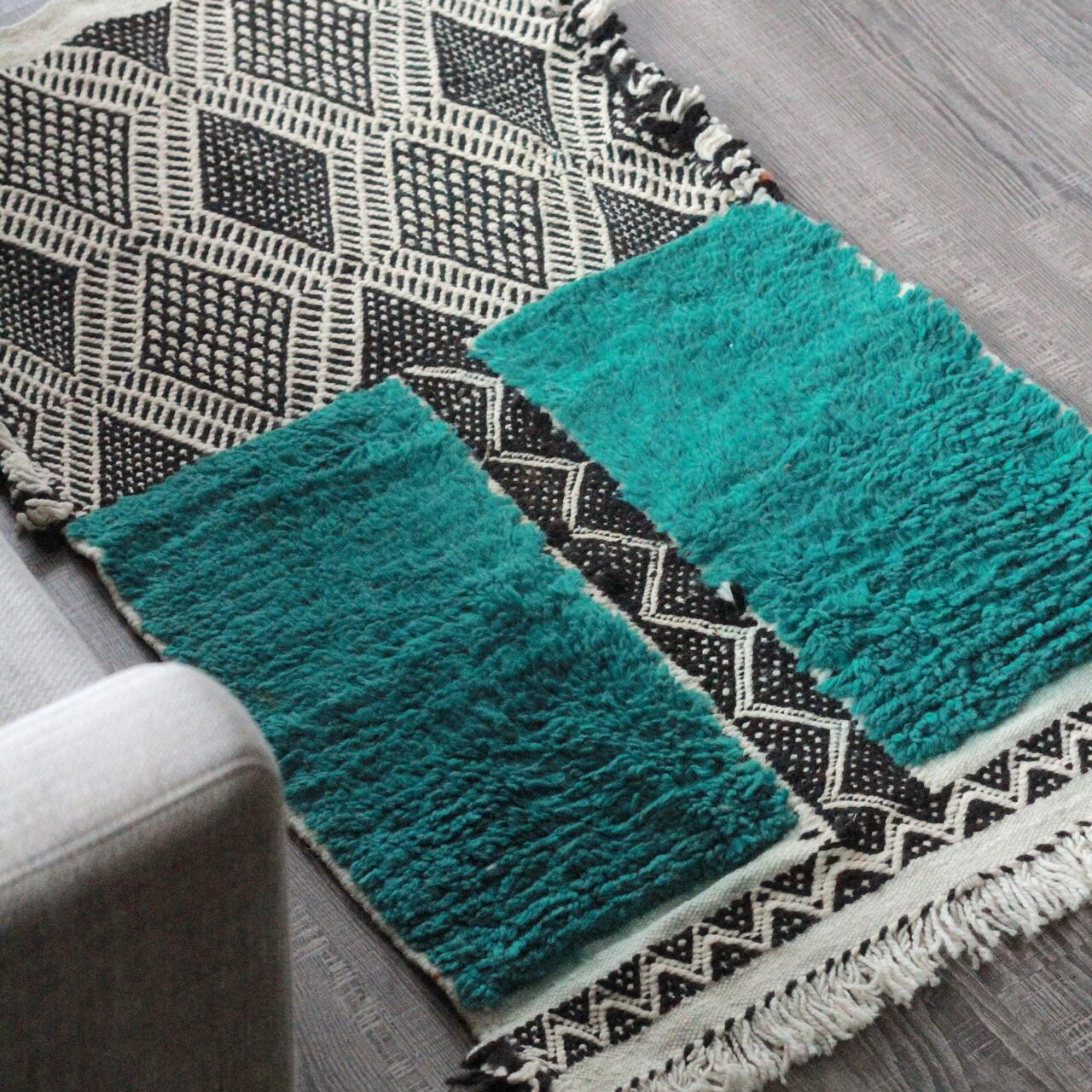 モロッコ ザナフィ RUG 約122×68cm ミックスザナフィラグ Zanafi Rug – Zarabiya