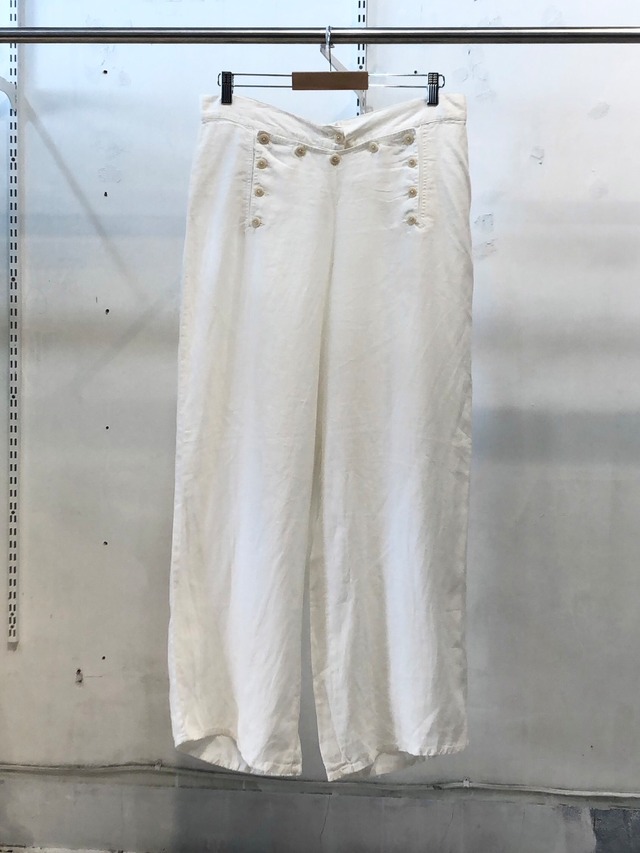 FLAX Sailor design buggy linen pants