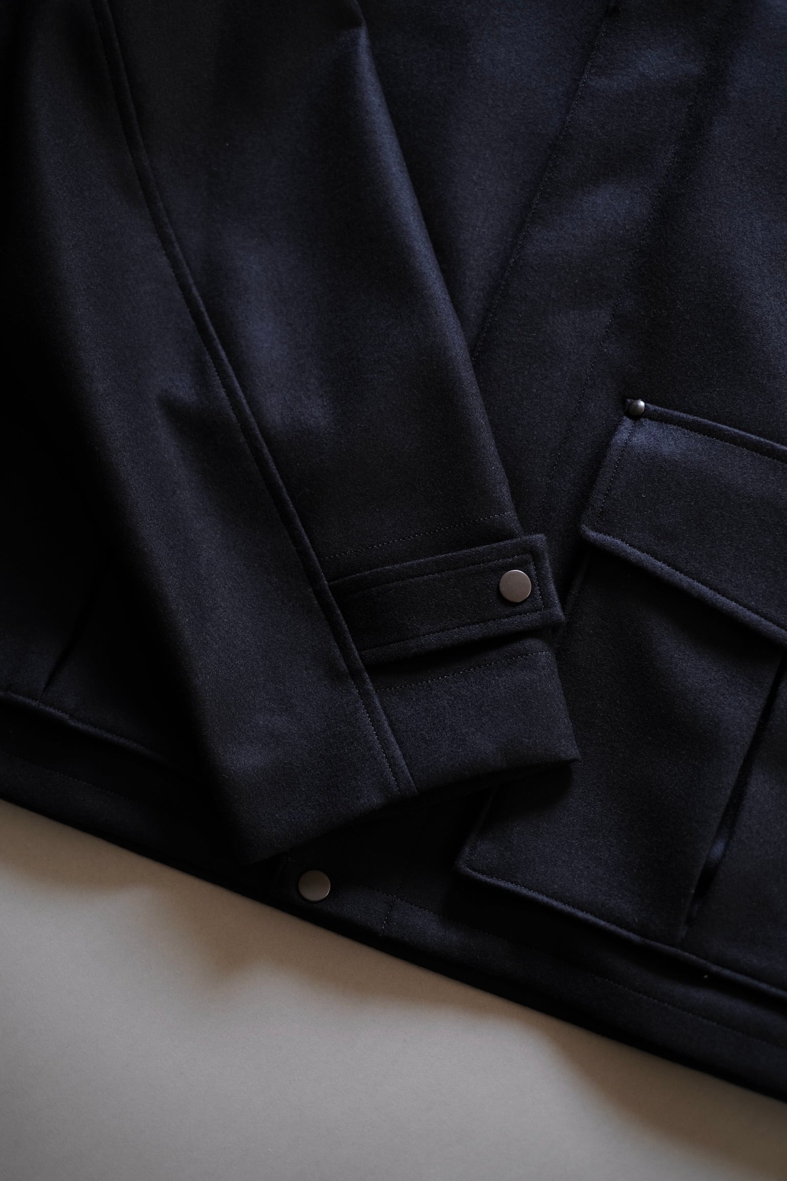 ULTERIOR / SUPER FINE LIGHT MELTON SHORT FATIGUE JKT | LIVING