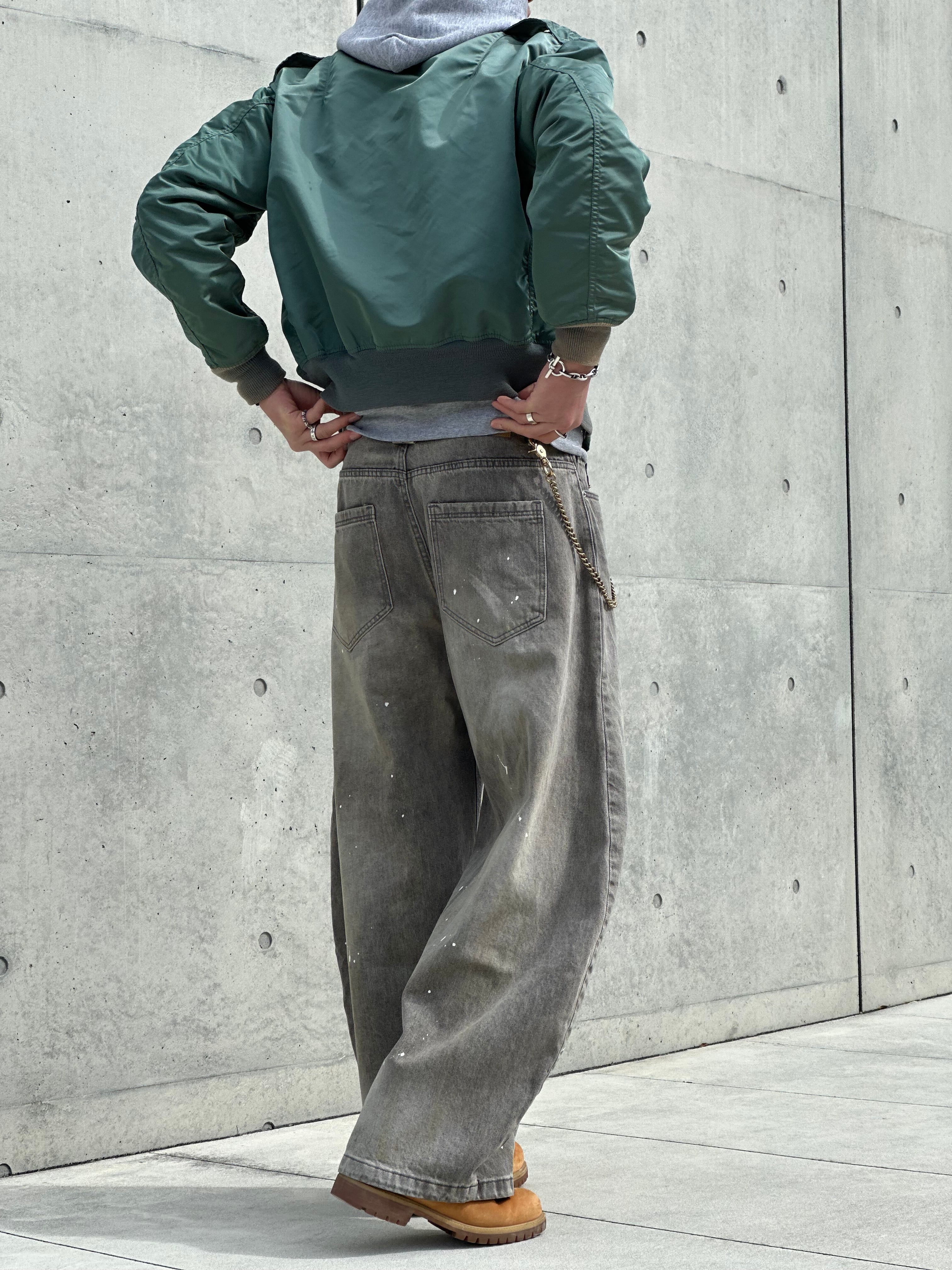 Painter Washed Wide Denim | 【ボトムス専門店】MODE SPACE