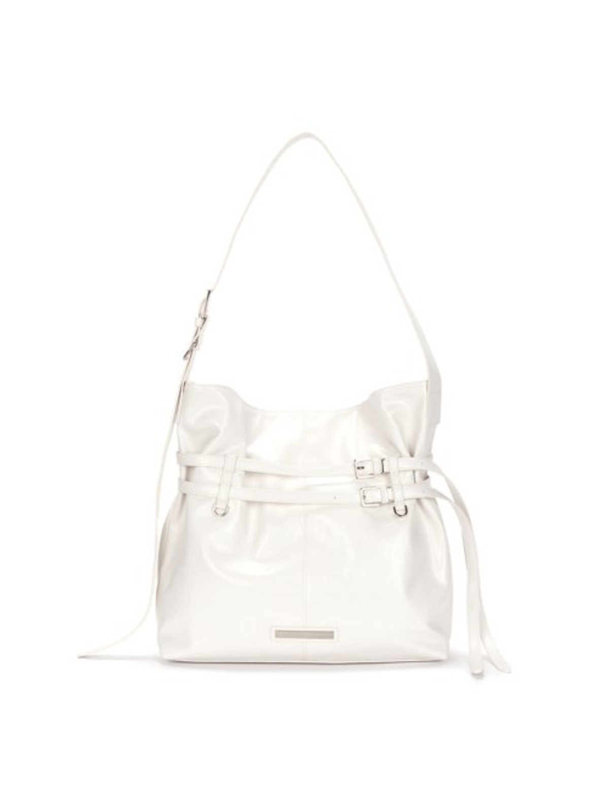 MATIN KIM] DOUBLE BELTED STRAP BIG BAG IN IVORY | もごつ