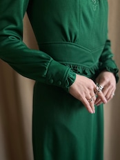 classical green import maxi dress-5115-12