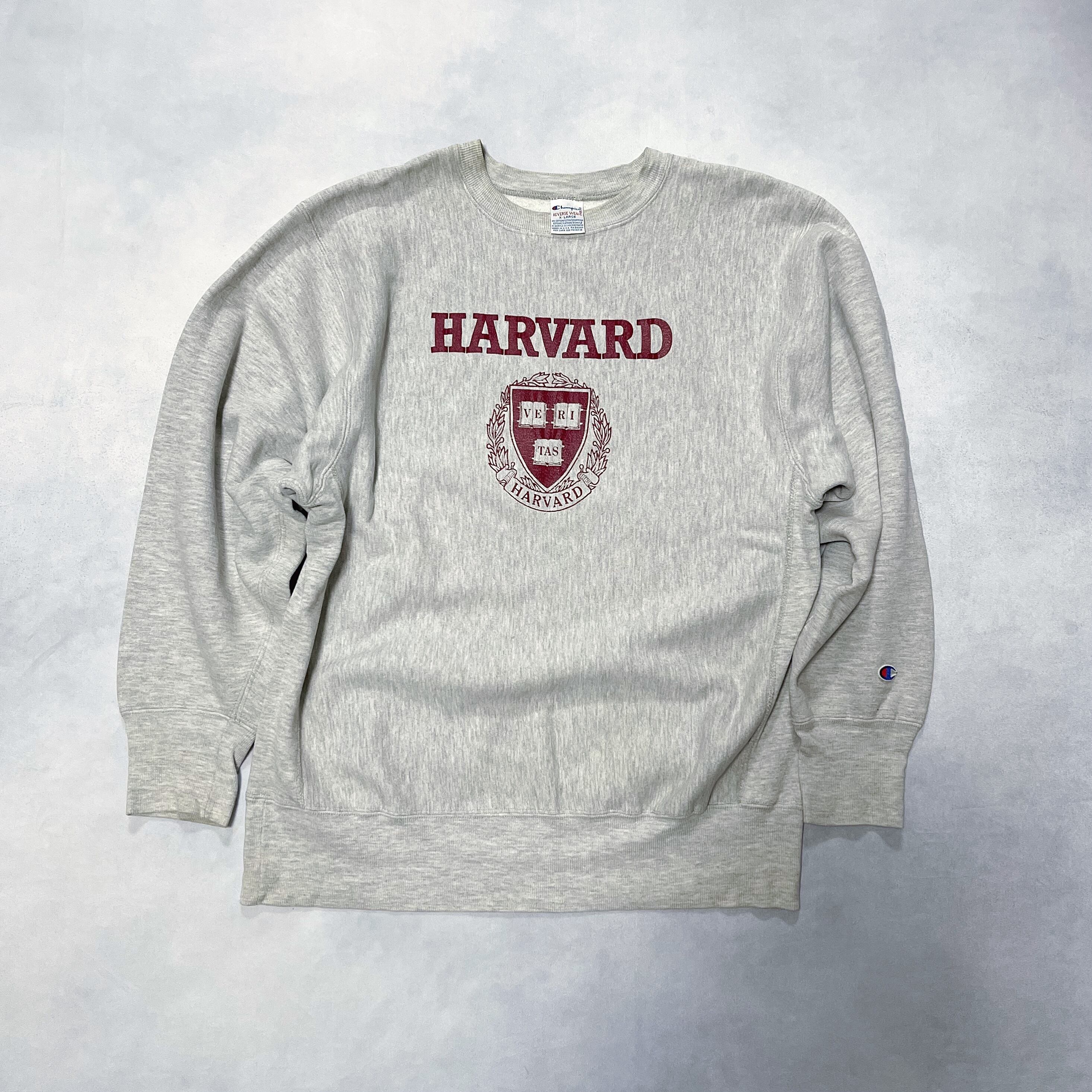 90's USA製Champion　HARVARD 刺繍タグ　リバースウィーブ