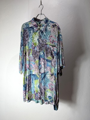 90’s EUR Art Pattern Short Sleeve Shirt