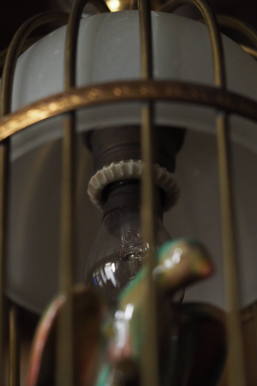小さな鳥籠ペンダントランプ-vintage bird cage pendant lamp
