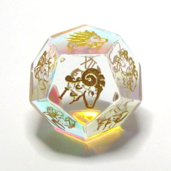 黄道十二星座12面体ダイス | ダイス専門店ドラタコ BASE店