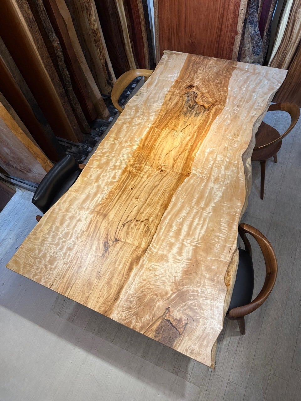 栃(トチ)_2150×1150-980×60_浅草本店_テーブル天板/一枚板 252667