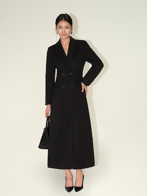 オードリー風テーラードウールコート