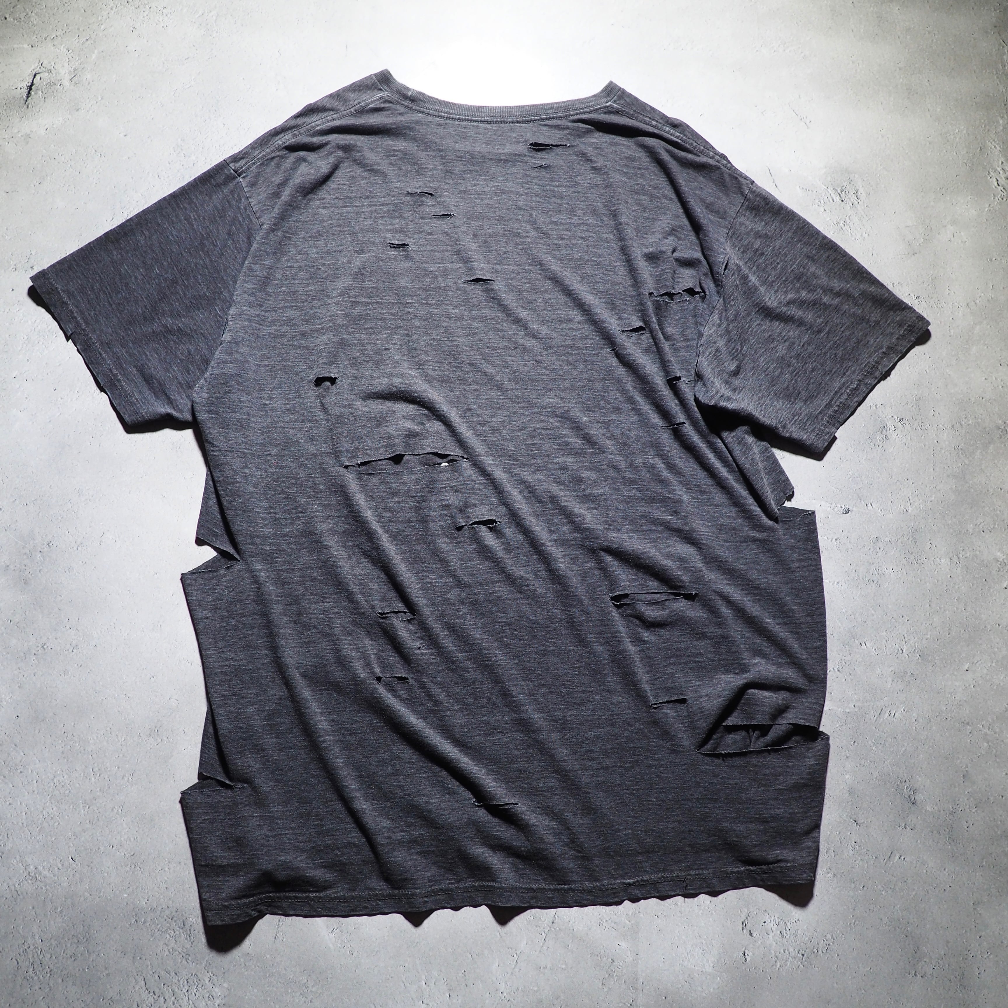 ” 循環 ” ” The Beatles ” Boro Circulation fade printed Re:make loose Tee