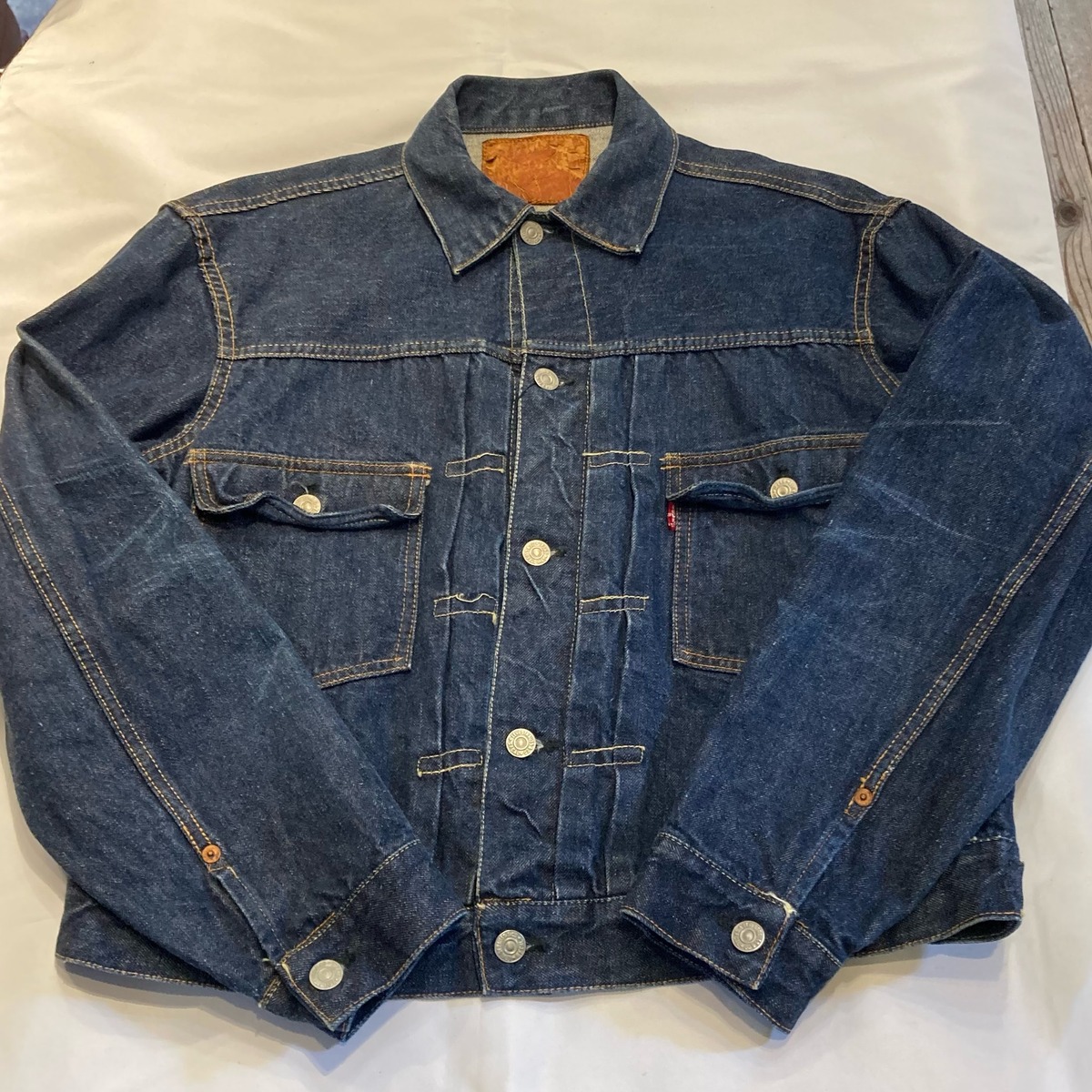 levis 507 xx セカンド ジージャン ハギ付き レザーパッチ 50s vintage 