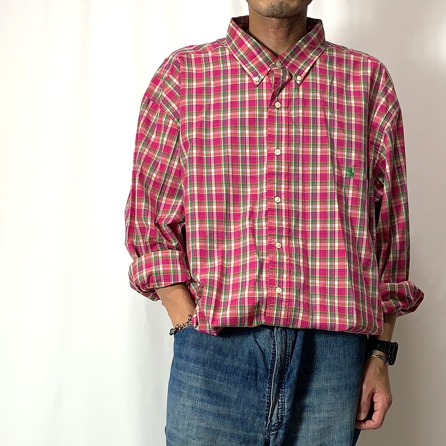 vintage old 90s Ralph Lauren Check B.D Shirt CLASSIC FIT ラルフ ...