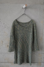 Moss green crisp knit