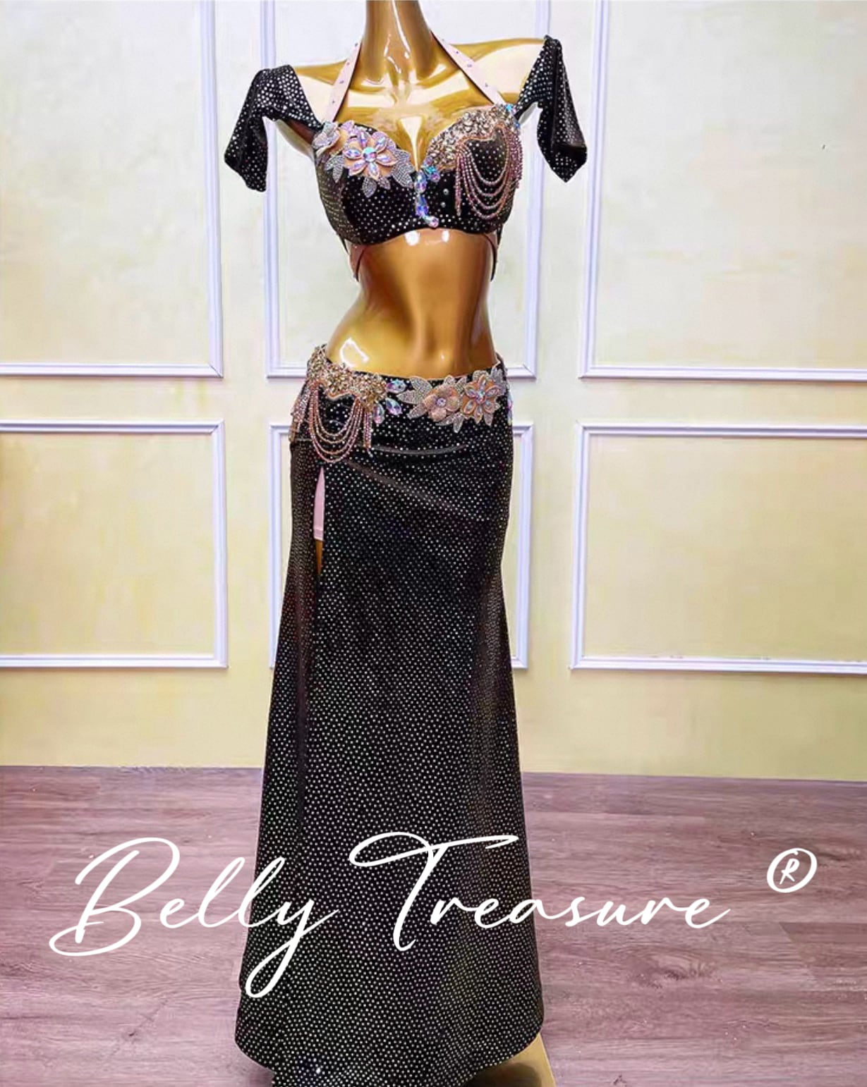 ベリーダンス 衣装 ブラベルト sufel boutique スカート付 sufel ベリーダンス boutique アームset｜Yahoo Boutique Boutique(サフェル・ブティック)ブラ