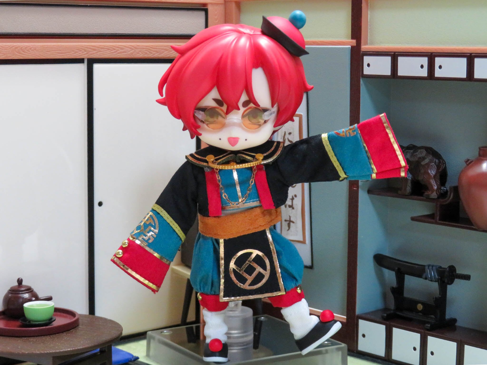 再入荷 ねんどろいどどーる 中華風 キョンシー双子 ガーリック 小物