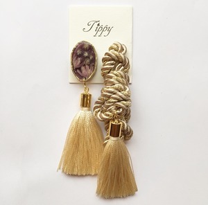 rope tassel pierce / earring