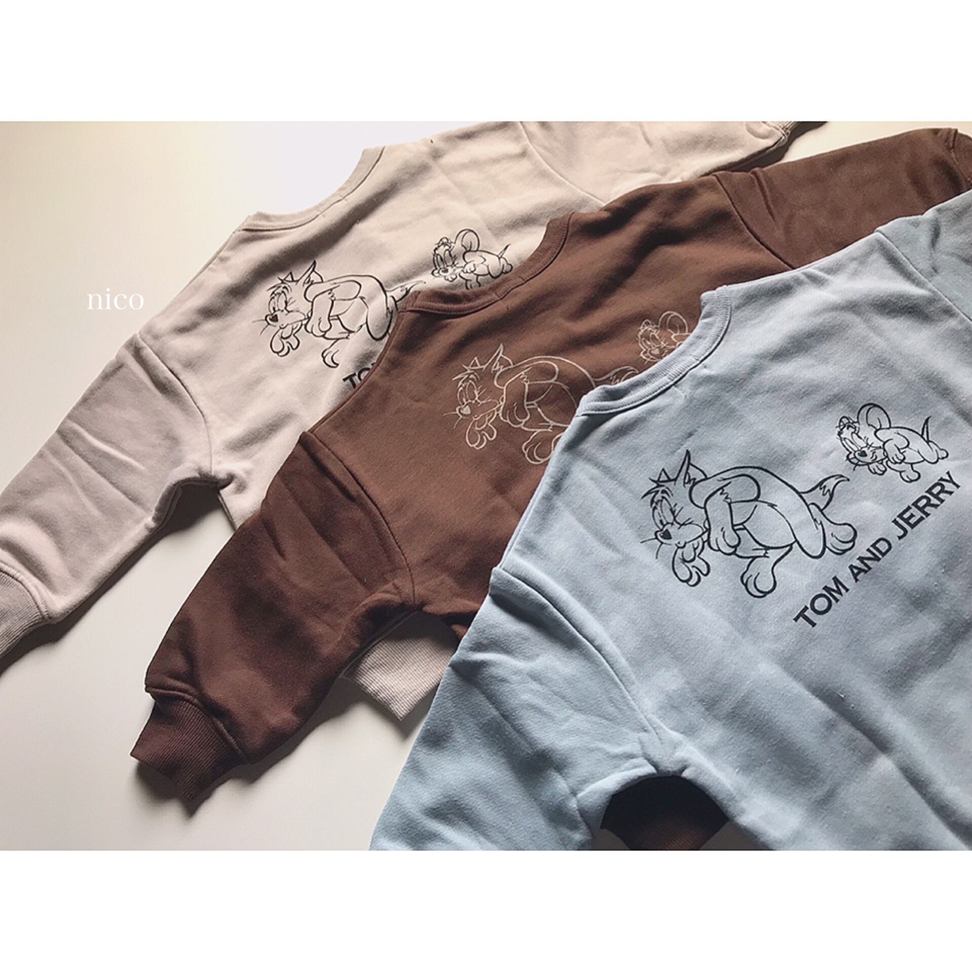Fov Tom Jerry ビッグトレーナー 韓国子供服nico