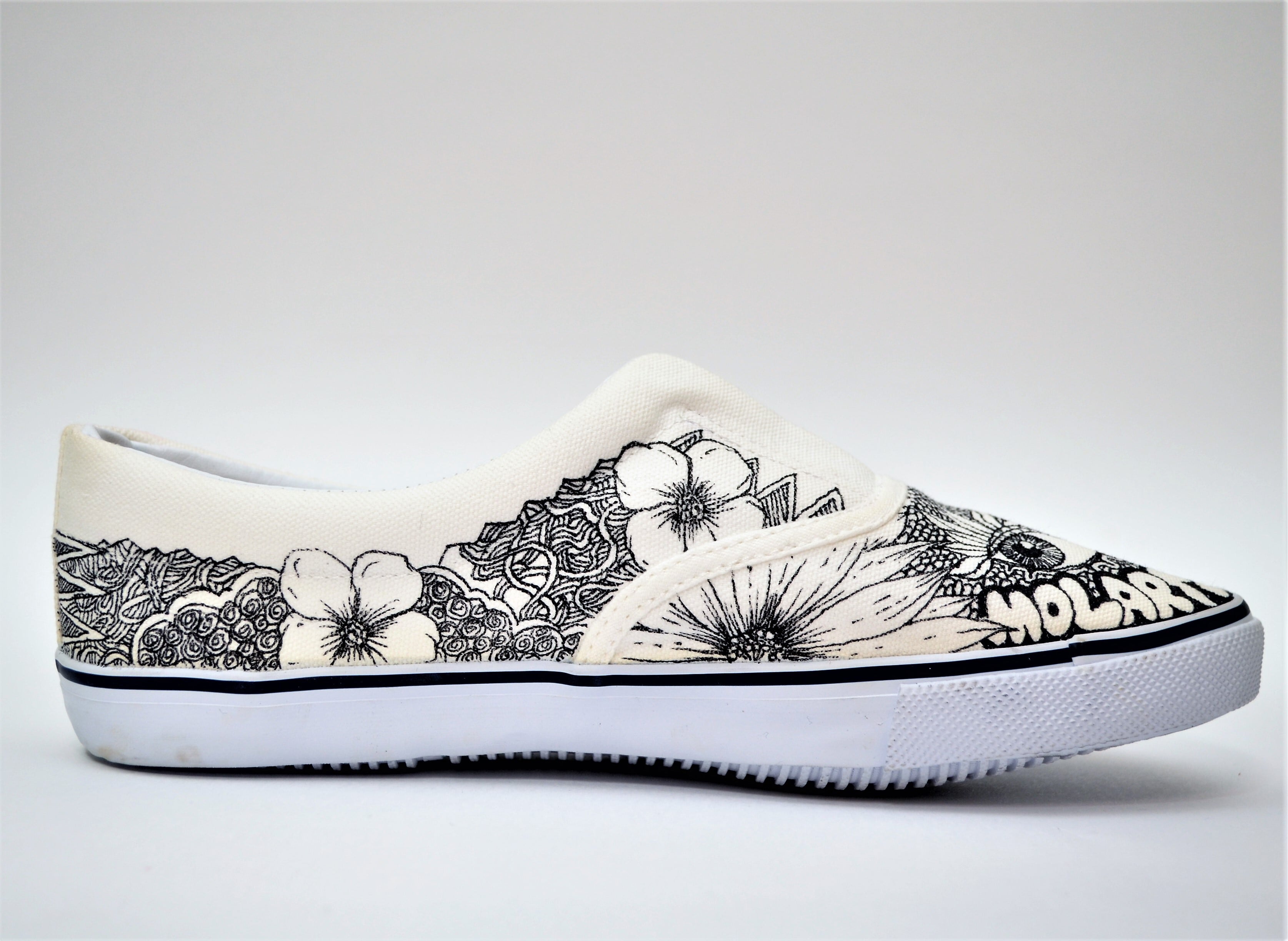 りがあるか イラストペイント By うん S Shop ラクマ デッキシューズの通販 りませんの