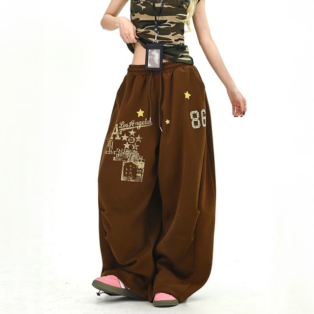 スターエンブレムナンバリングボリュームパンツ
 2col   R01665