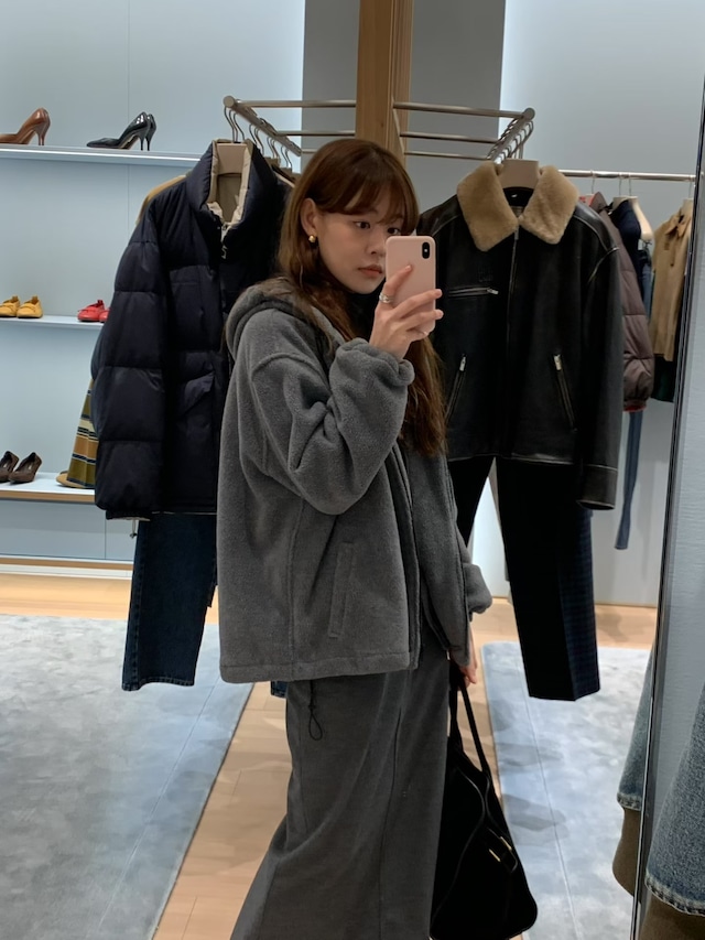 (予約) LIFFEY / Minimal wool skirt 2color